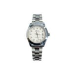 Rolex Date Just Luxury Watch  Silver Strap White Dial