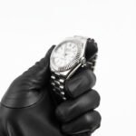 Rolex Datejust Luxury Watch  Silver Strap Silver Bezel White Dial - Image 2