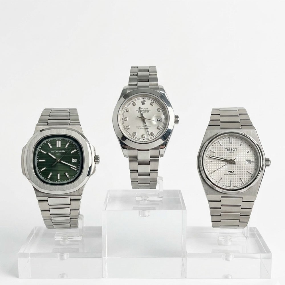 Patek Tissot Rolex Triple Timepiece Collection - Image 1
