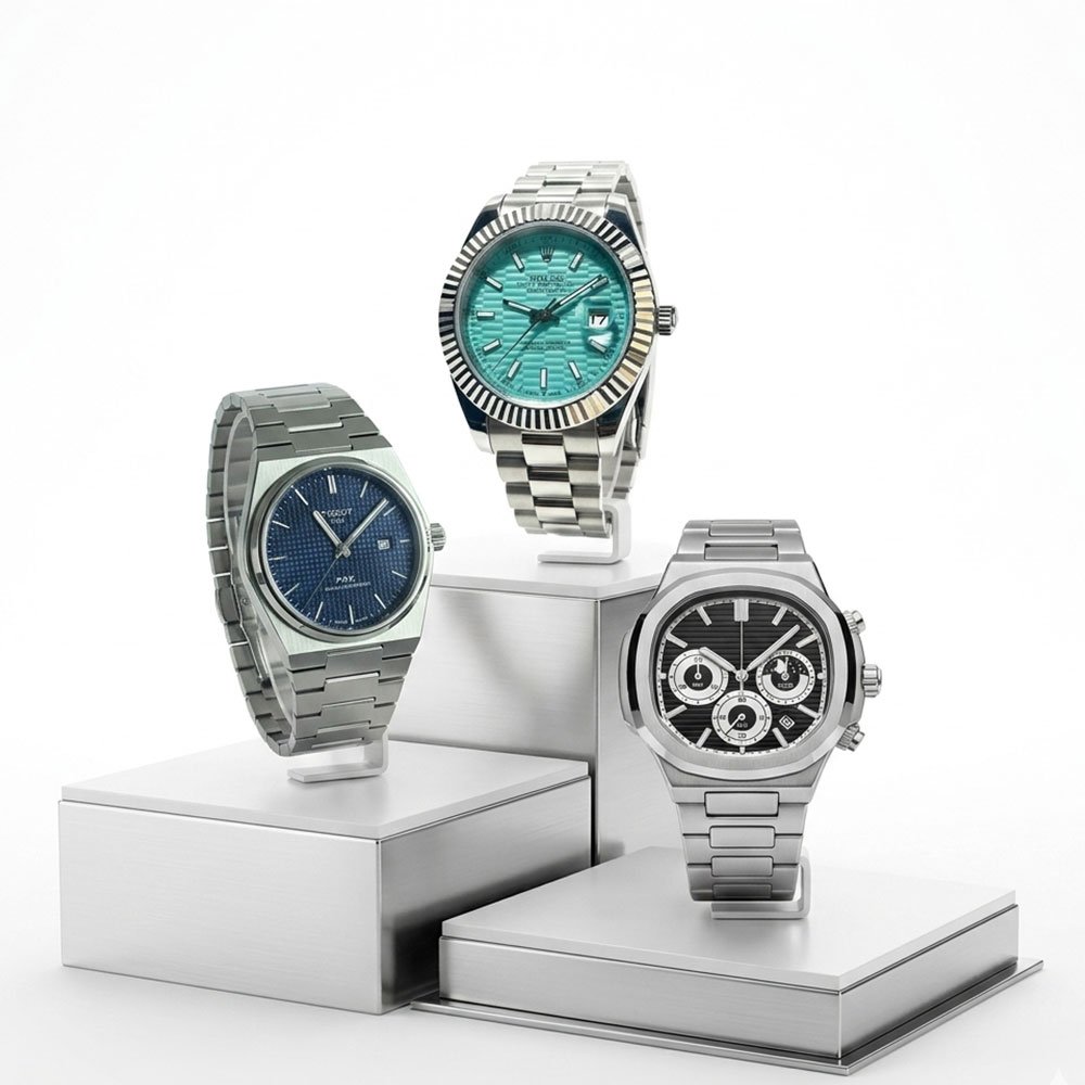 Tissot Patek Rolex Triple Luxury Bundle - Image 1